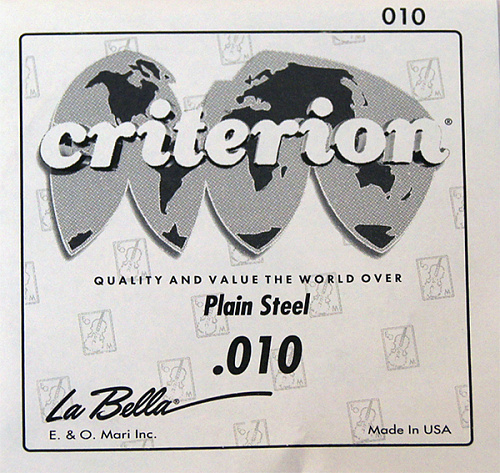 La Bella CPS010 Отдельная 1-я струна, сталь, 010***