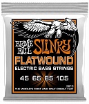Фото:Ernie Ball 2813 Hybrid Slinky Flatwound Bass Струны для бас-гитары (45-65-85-105)