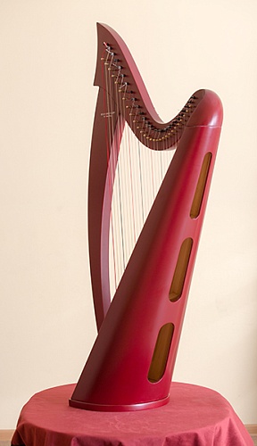 M005 MIRA Арфа 28 струн, цвет отделки - Красный, Resonance Harps