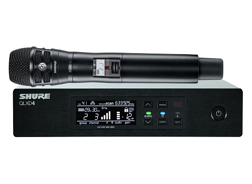 SHURE QLXD24E/K8B G51 Вокальная радиосистема с ручным передатчиком KSM8, частоты 470-534 MHz