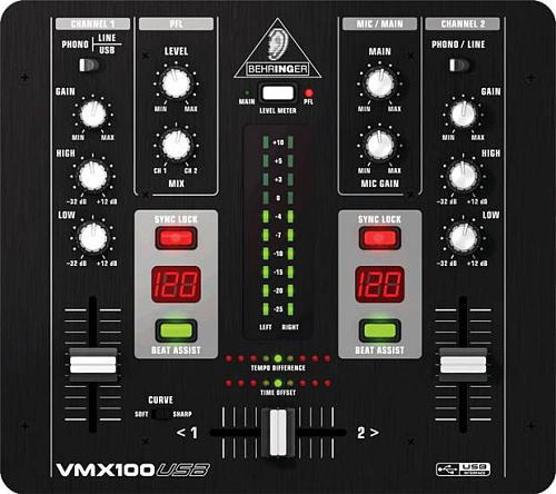 Behringer VMX100USB DJ-микшерный пульт
