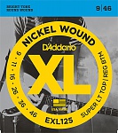 Фото:D'Addario EXL125 XL NICKEL WOUND Струны для электрогитары, 9-46