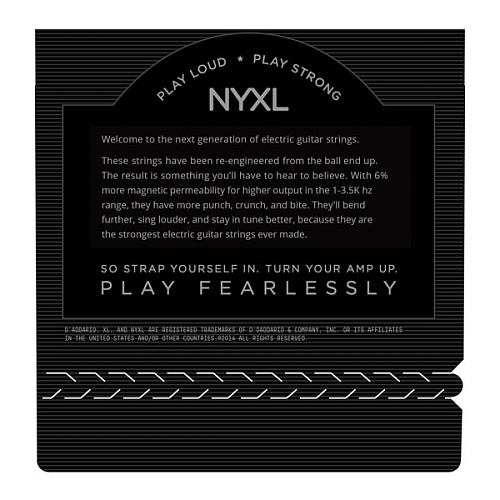 D'Addario NYXL1052 NYXL Комплект струн для электрогитары, 10-52