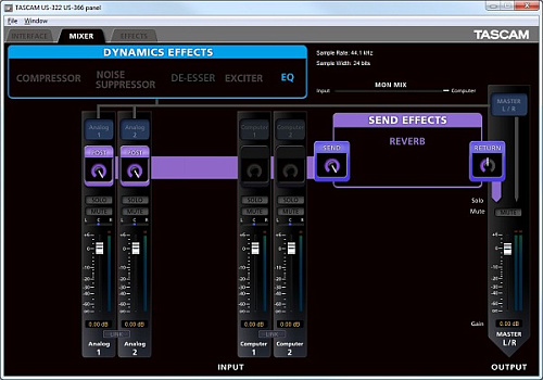 TASCAM US-366 Цифровой USB аудио/MIDI интерфейс