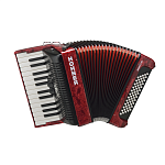 Фото:HOHNER The New Bravo II 60 red Комплект: аккордеон,чехол, ремни