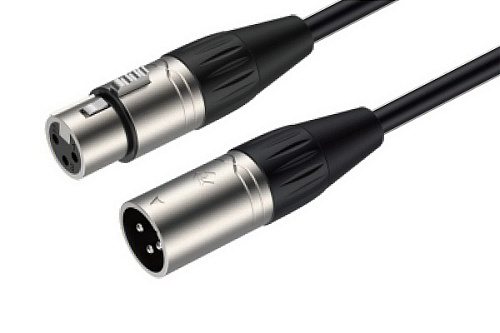 Roxtone SMXX200/2 Кабель микрофонный (2x0,22mm2, D: 6мм), XLR(3P)(RX3FP-NT) - XLR(RX3MP-NT), 2 м