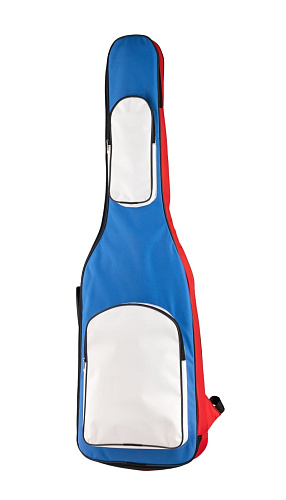 MEZZO MZ-ChGB-3red/blue/wh Чехол для бас-гитары, красный/синий/белый