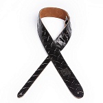 Фото:Planet Waves 20LDP01 Diamond Plate Кожаный ремень для гитары, черный, тиснение