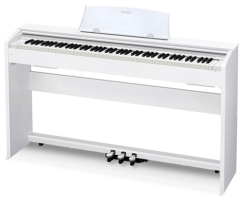 Casio Privia PX-770WE Цифровое пианино со стойкой и педалями, белое