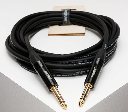 SHNOOR MC226-JSJS-B-6m Кабель инструментальный балансный, 6.35 мм, 6 м