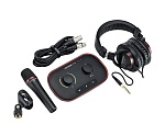 Фото:Focusrite Vocaster-One-Studio Vocaster One Studio Podcast Set Комплект Аудиоинтерфейс USB, микрофон, наушники