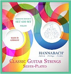Фото:Hannabach 600MT Silver-Plated Green Комплект струн для классической гитары, среднее натяжение