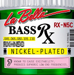 Фото:La Bella RX-N5C RX – Nickel Комплект струн для 5-струнной бас-гитары, никелированные, 45-130