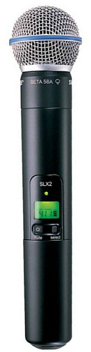 SHURE SLX2/BETA58 L4E Ручной передатчик с капсюлем динамического микрофона BETA 58 для беспроводной системы SLX