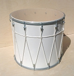 Фото:Мастерская Бехтеревых BK-12Bv Барабан кавказский 12" с веревкой, 31х30,3 см, цвет — белый