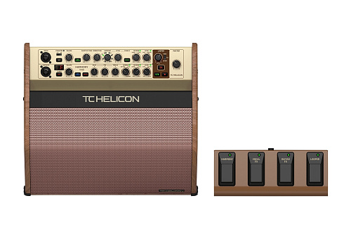 TC Helicon Harmony V100 2-х канальный комбоусилитель для акустической гитары/вокала, 100 Вт