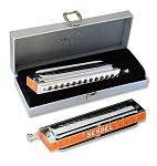 Фото:Seydel Sohne 54488C De Luxe Steel Orchestra C Губная гармошка хроматическая