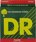 Фото:DR RPL-10 RARE Комплект струн для акустической гитары, 10-48