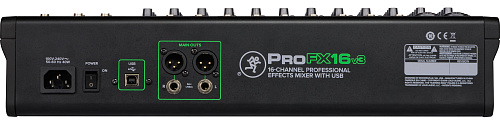 MACKIE ProFX16v3 16-канальный микшер с процессором эффектов и USB