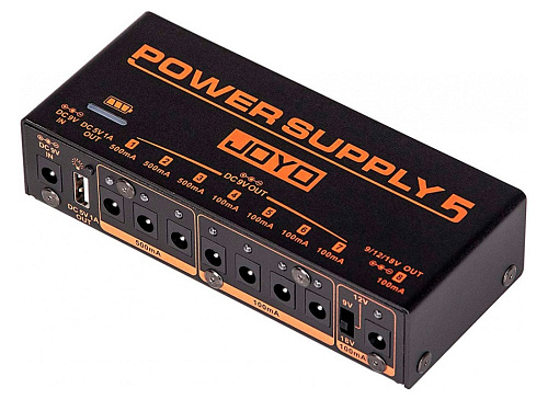 Joyo JP-05 Блок питания для педалей эффектов, 7х9В+1 комбо