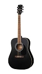 Фото:Parkwood W81E-WBAG-BKS Электроакустическая гитара, черная, с чехлом