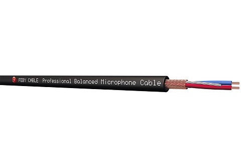 Feby Cable FC222BK-100 Кабель микрофонный балансный, черный, 100 м