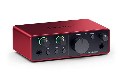 Focusrite Scarlett-Solo-Studio-4th Scarlett Solo Studio 4th gen Комплект Аудиоинтерфейс USB, микрофон, наушники