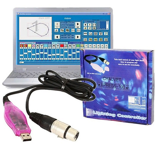 CHAUVET XPRESS 100 Программное обеспечение и USB-DMX-интерфейс