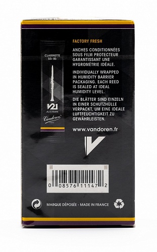 Vandoren CR8825 V21 Austrian Трости для кларнета Bb, №2.5, 10 шт