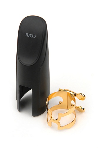 Rico HBS1G H-Ligature Лигатура с колпачком для баритон саксофона, позолоченная