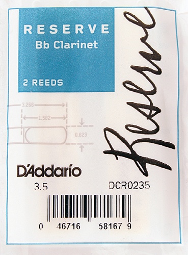 Rico DCR0235 Reserve Трости для кларнета Bb, размер 3.5, 2 шт.