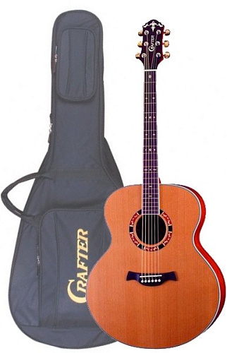 CRAFTER J-15/N Акустическая гитара 6 струнная с чехлом