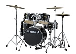 Фото:Yamaha JK6F5-RB Manu Katche Junior Kit Барабанная установка со стойками, черная, (2 коробки)