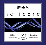 Фото:D'Addario HS610-3/4M Helicore Solo Комплект струн для контрабаса размером 3/4, среднее натяжение