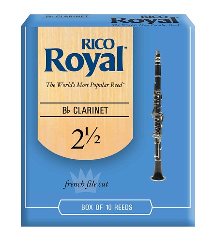 Rico RCB0125-B250  Royal Трости для кларнета Bb, размер 2.5, 250шт