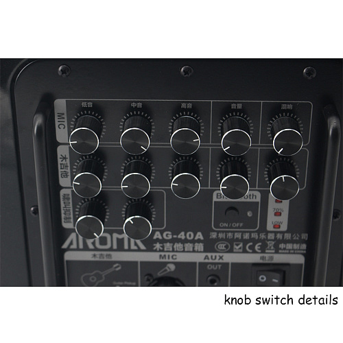 Aroma AG-40A Портативный комбоусилитель для акустической гитары