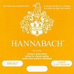 Фото:Hannabach 800SLT Yellow SILVER PLATED Комплект струн для классической гитары нейлон/посеребренные