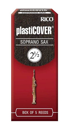 Rico RRP05SSX250 Plasticover Трости для саксофона сопрано, размер 2.5, 5шт