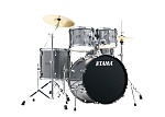 Фото:Tama ST52H6C-CSS Stagestar Ударная установка из 5-ти барабанов со стойками и тарелками, цвет искрящийся космический серый.