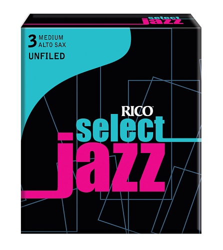 Rico RRS10ASX3M Select Jazz Трости для саксофона альт, размер 3, средние (Medium), 10шт