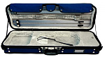 Фото:GEWA Strato Deluxe Dark Blue Violin Case 4/4 Кофр для скрипки темно-синий