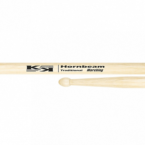 KK Percussion KKGN0C0MR Hornbeam Marching Барабанные палочки, граб, деревянный наконечник