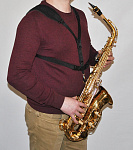 Фото:Мозеръ SHT-03CX Ремень для саксофона с карабином, размер X-Long