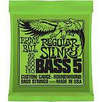 Фото:Ernie Ball P02836 Regular Slinky Bass Комплект струн для 5-струнной бас-гитары, 45-130, никель