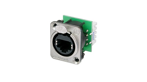 Neutrik NE8FDV-YK Панельный разъем RJ45 для печатного монтажа