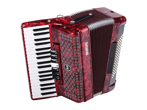 Aurus JH2006-RED Аккордеон 37/80/7/2, красный, с футляром
