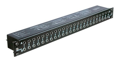 Neutrik NYS-SPP-L1 Коммутационная панель Jack 6.3 мм TRS, 24 канала