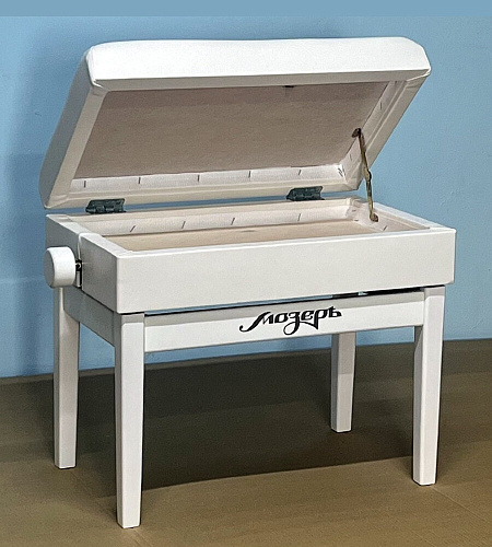 Мозеръ BPM-50/WH Банкетка для пианино или рояля деревянная, белая