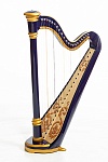 Фото:Resonance Harps MLH0022 Iris Арфа 21 струнная (A4-G1), цвет синий глянцевый