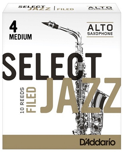 Rico RSF10ASX4M Select Jazz Filed Трости для саксофона альт, размер 4, средние (Medium), 10 шт